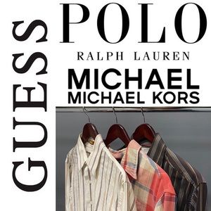 DESIGNER BUNDLE of Three Casual Button Up Shirts